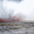 Пожарный водоем. Пожарный пруд.