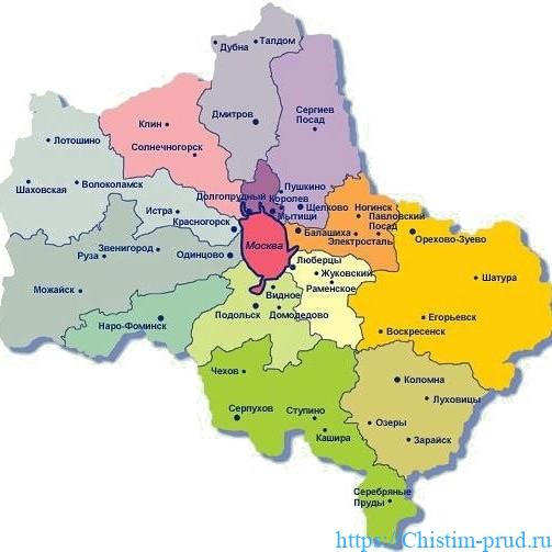 Карта работ - компания Чистые пруды