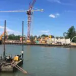 Укрепление берегов, грунта и склонов. Очистка дна прудов, рек, водоемов земснарядом. Углубление водоёмов.