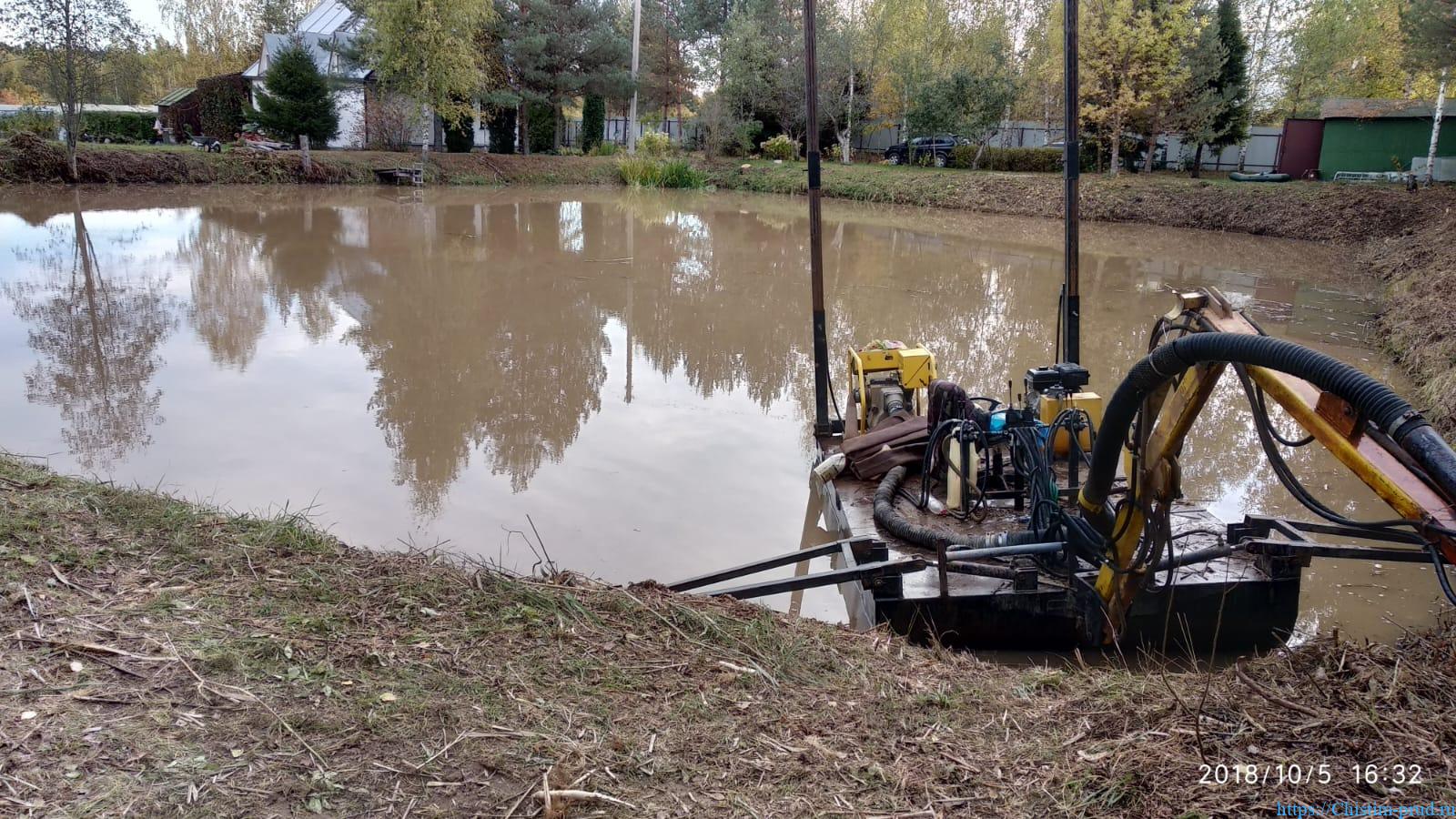 Профессиональная очистка прудов рек и водоемов