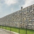 Подпорная стена из габионов, забор из габионов