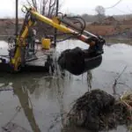 Удаление водорослей земснарядом