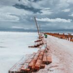 Строительство пирсов зимой