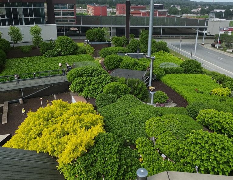 Геосинтетические материалы для укрепления берегов, склонов, откосов и грунтов 5 zelyonaya krysha s ispolzovaniem geosintetikov.